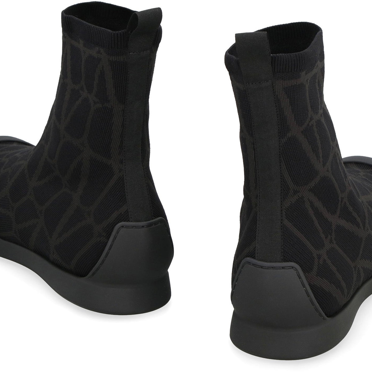 VALENTINO GARAVANI  CITYSHORE HIGH-TOP FABRIC SNEAKERS