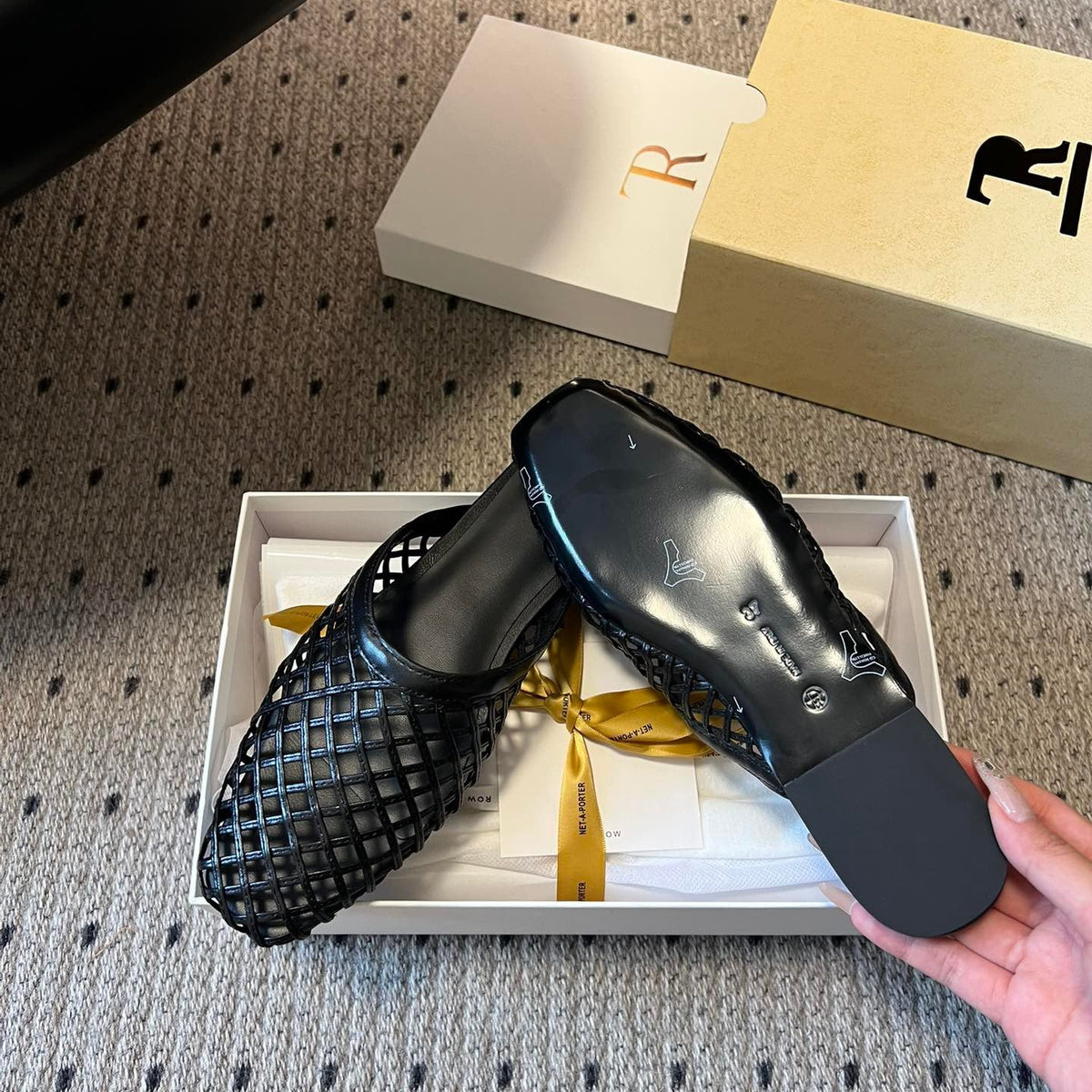 THE ROW LEATHER MULES