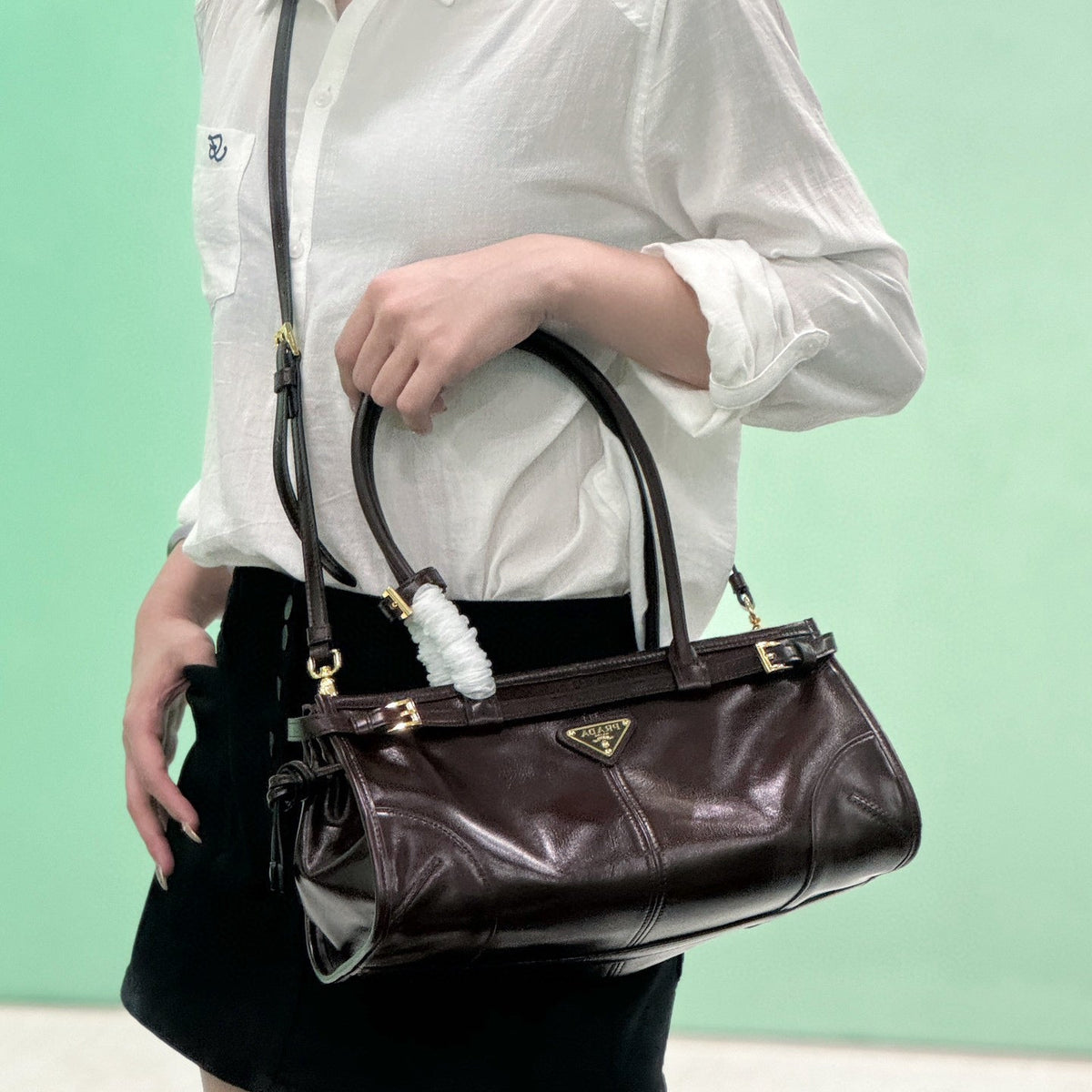 PD MEDIUM LEATHER HANDBAG