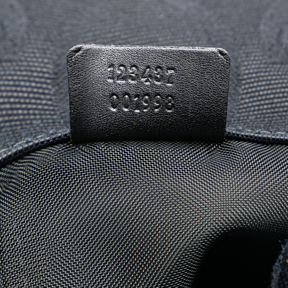 GUCCI G Monogram Canvas Drawstring Sling Bag