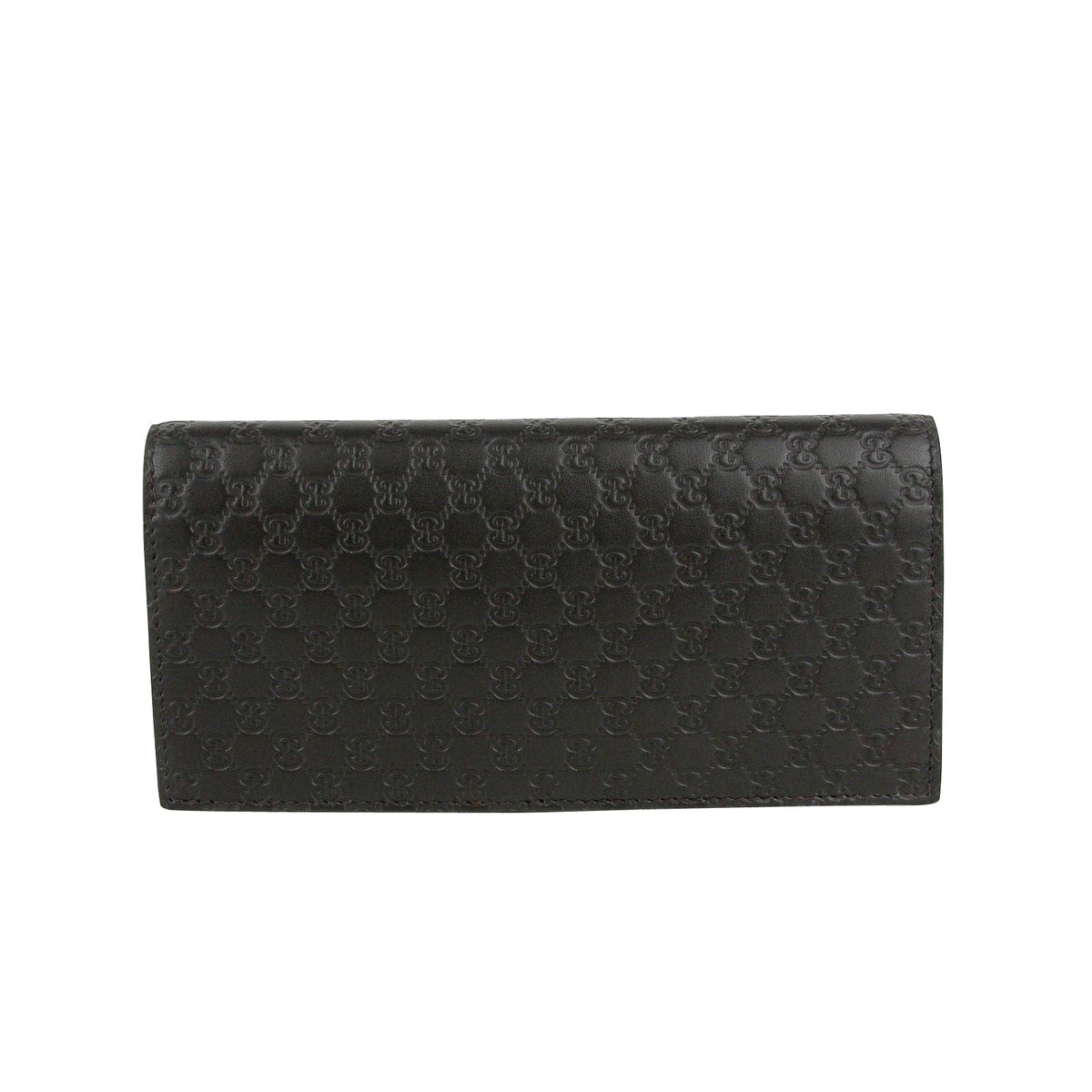 Gucci Men's Microguccissima Brown Leather Wallet With ID window