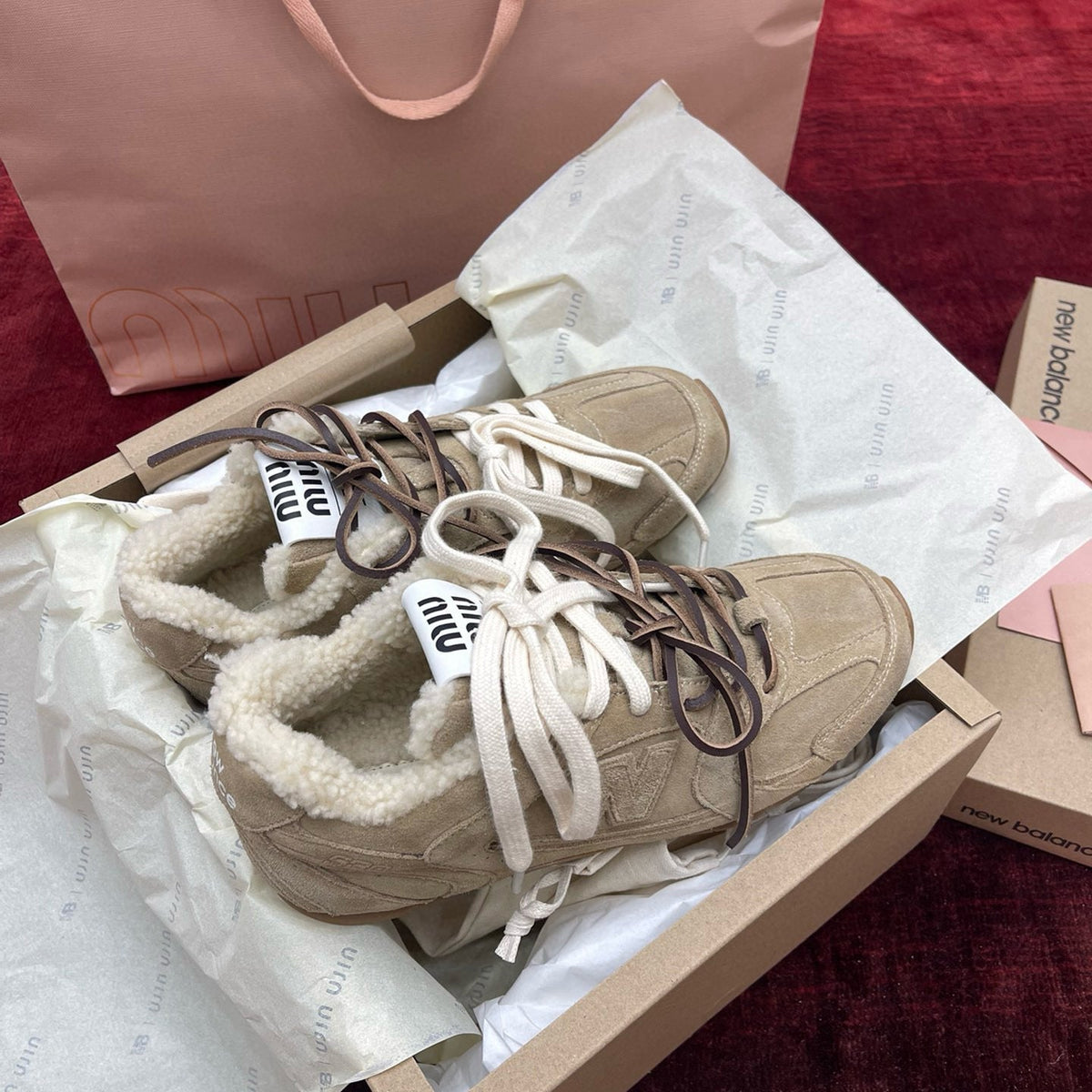 MIU M x NEW BALANCE TRAINERS