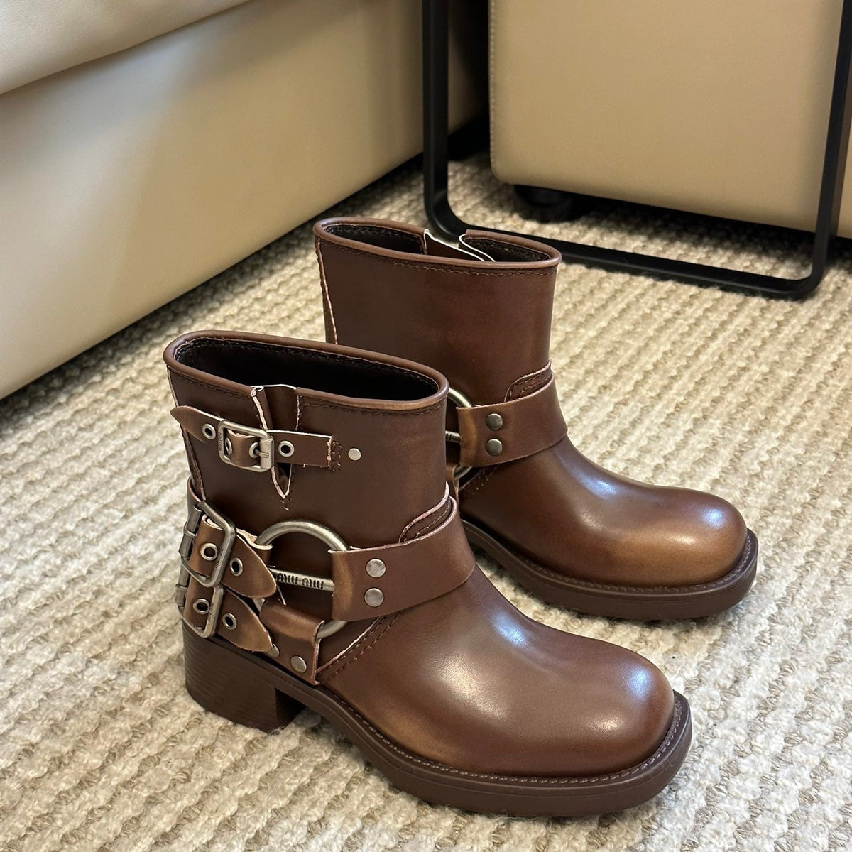 MIU M BOOTS