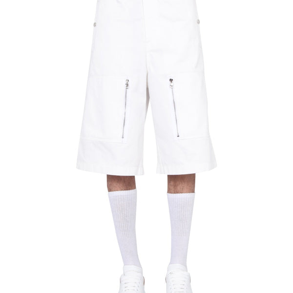 Alexander Mcqueen Men Japanese Gabardine Shorts