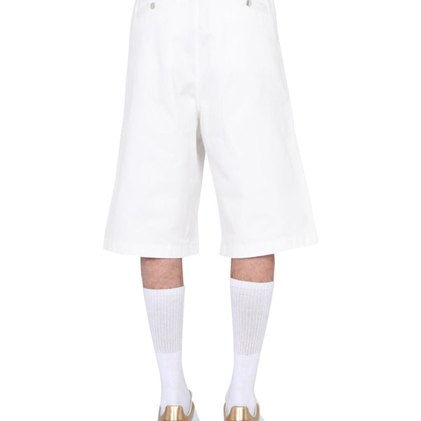 Alexander Mcqueen Men Japanese Gabardine Shorts
