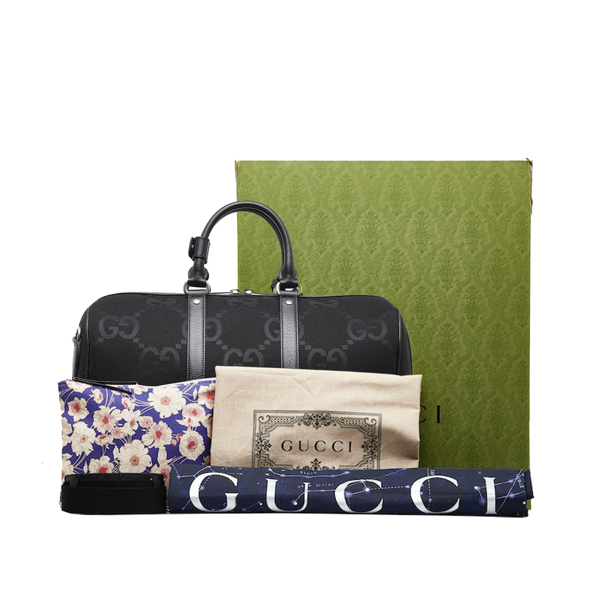 GUCCI Jumbo GG Canvas Duffle Bag