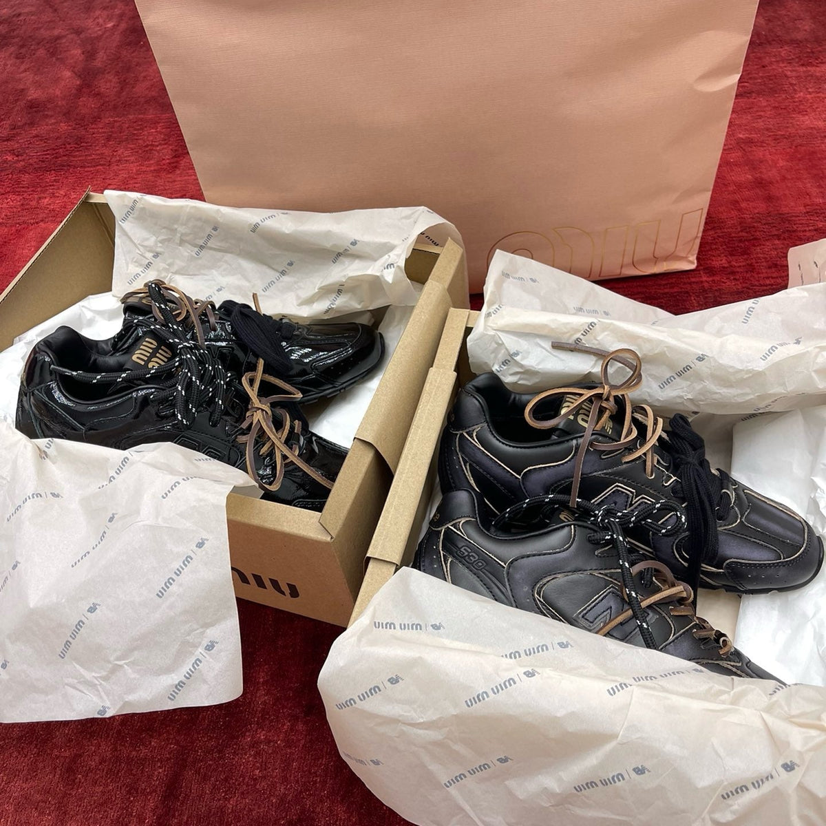 MIU M x NEW BALANCE TRAINERS