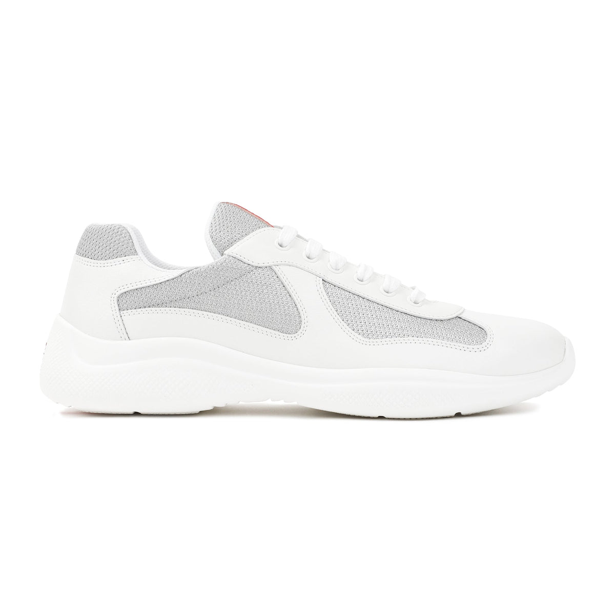 PRADA Two-Tone Leather and Tech Fabric Sneakers for Men