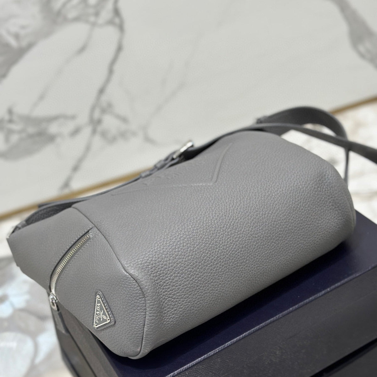 PD LEATHER BAG WITH SHOULDER STRAP