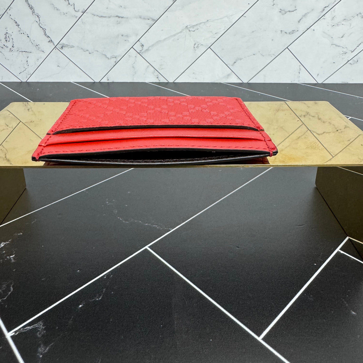 Gucci Dark Orange Diamante Card Holder
