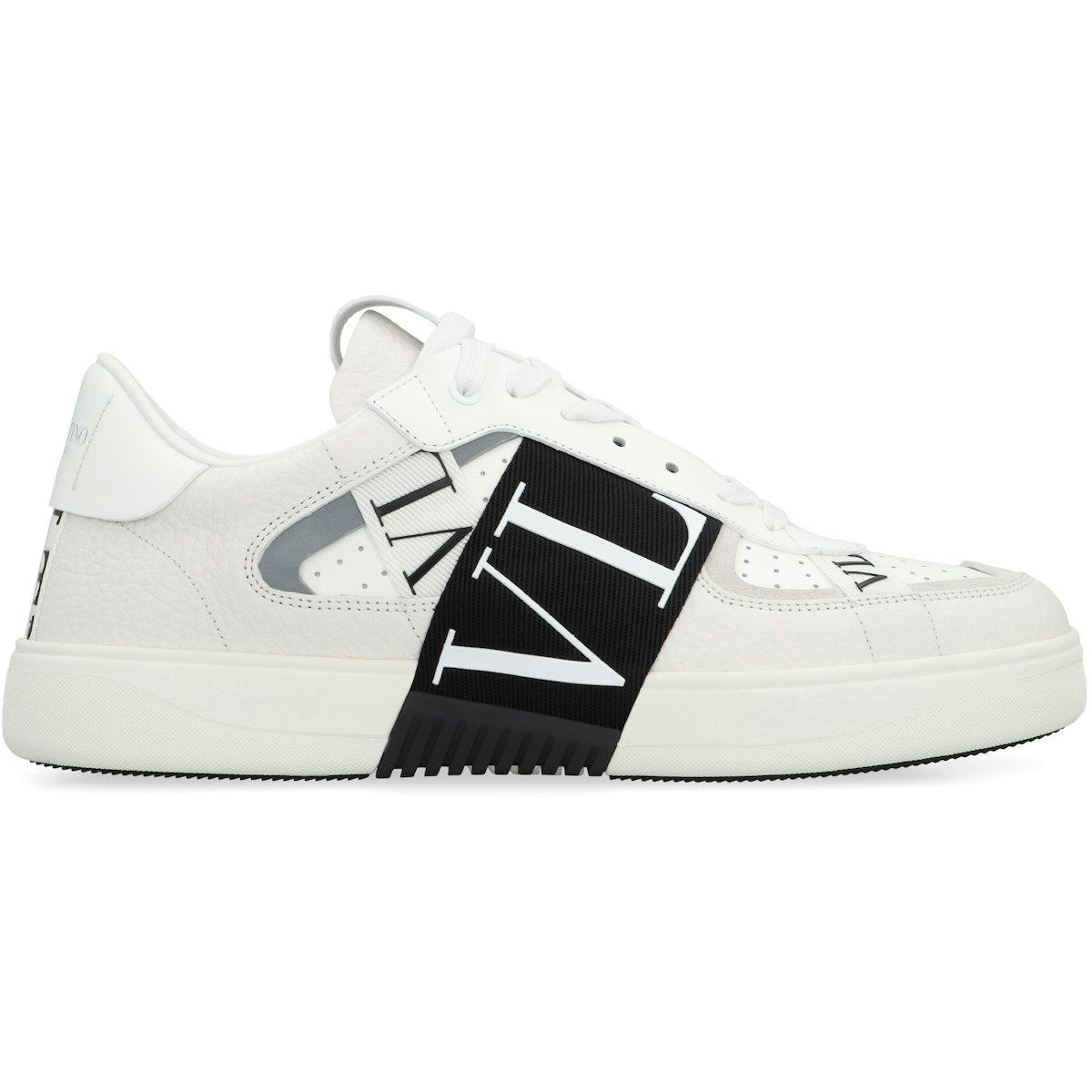 VALENTINO GARAVANI - VL7N LEATHER AND FABRIC LOW-TOP SNEAKERS