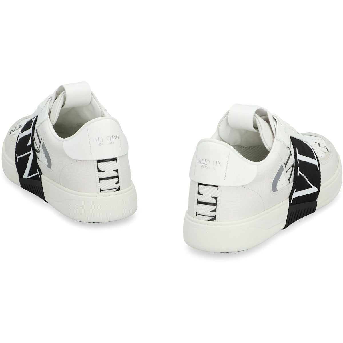 VALENTINO GARAVANI - VL7N LEATHER AND FABRIC LOW-TOP SNEAKERS