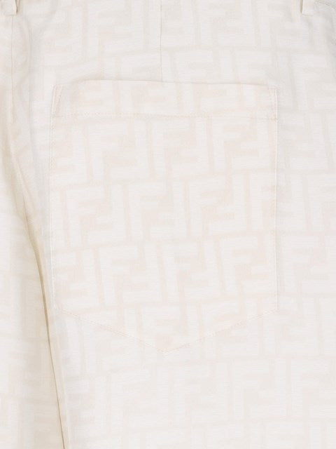 Fendi Men Ff' Silk Shorts
