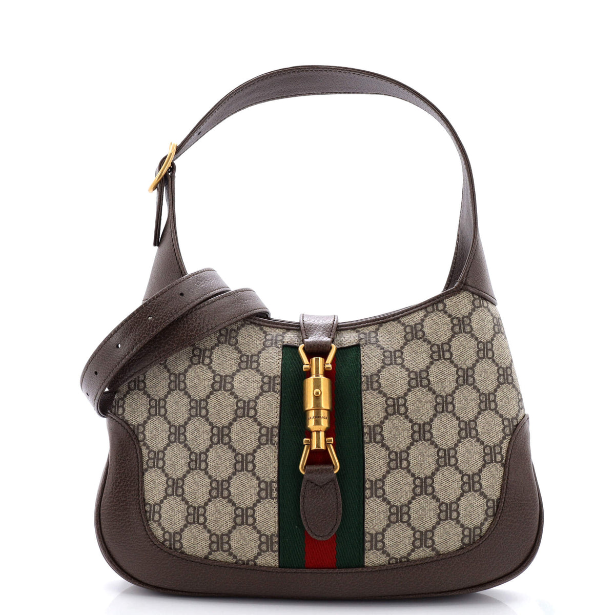 Balenciaga x Gucci The Hacker Project Jackie 1961 Hobo BB Coated Canvas Small