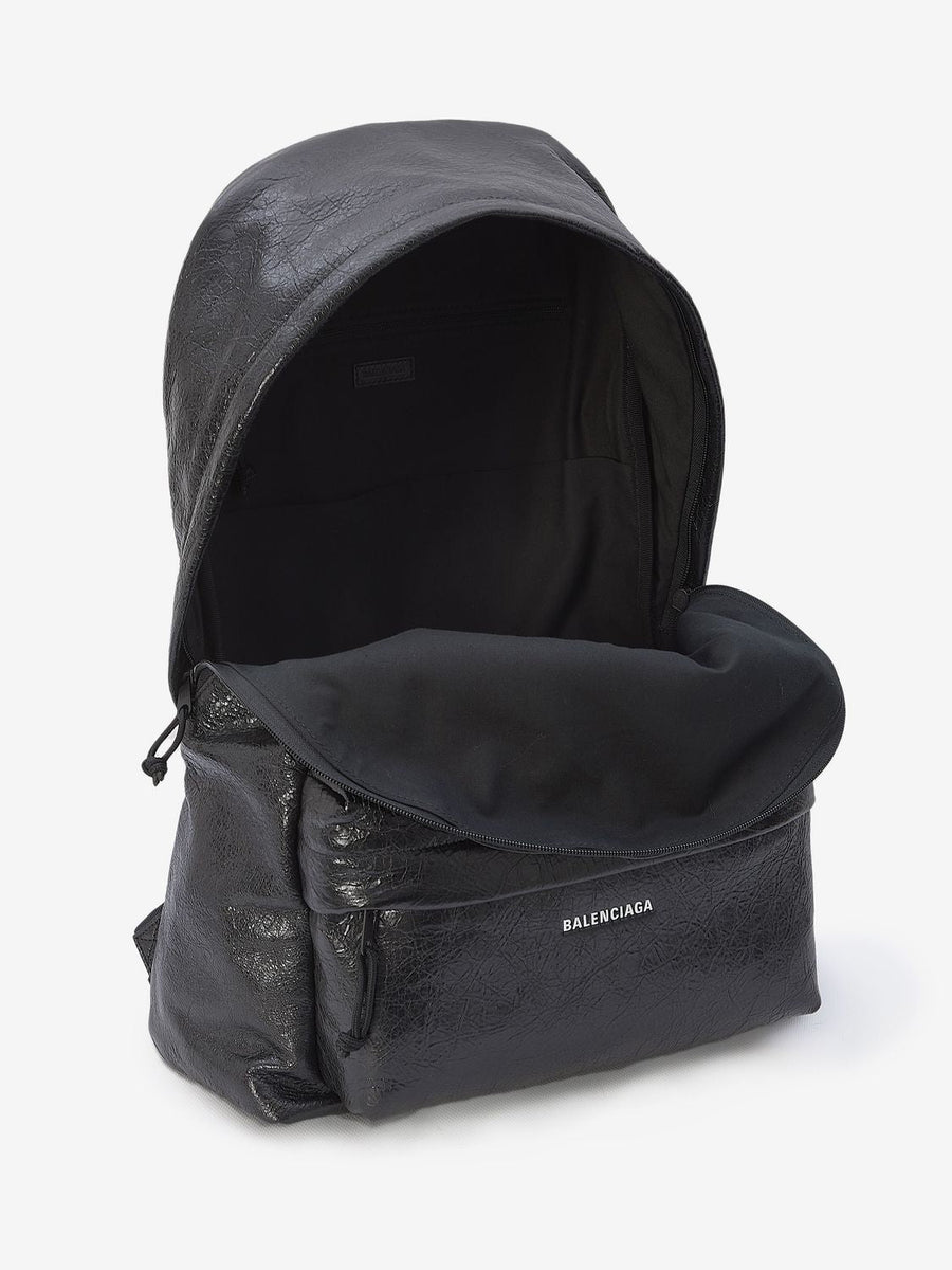BALENCIAGA Leather Explorer Backpack for Men