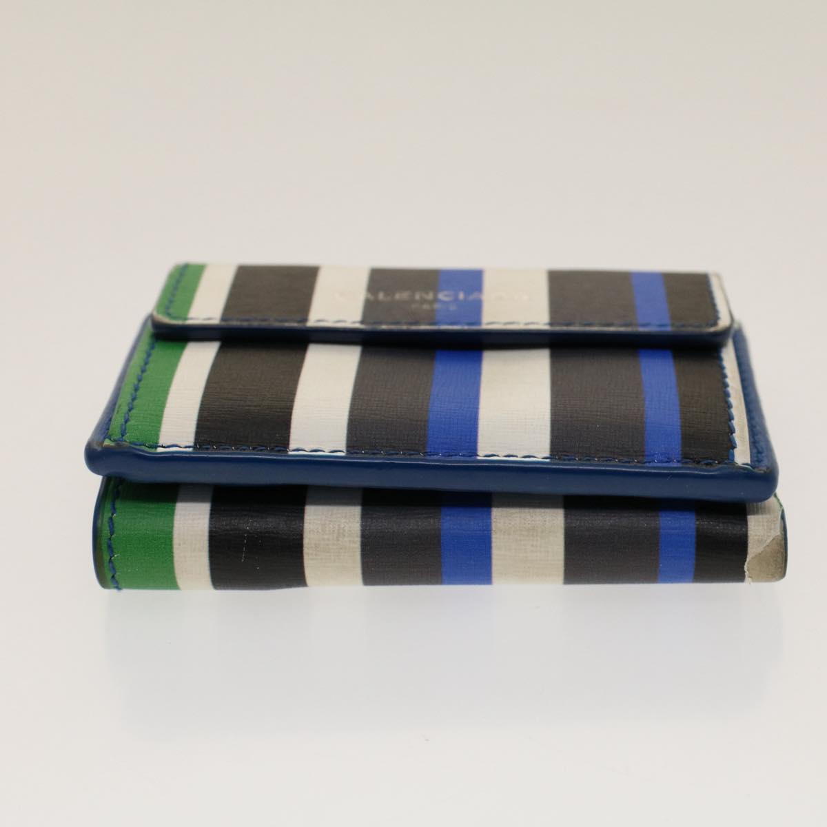 balenciaga Coin Purse Leather Multicolor Auth 50842