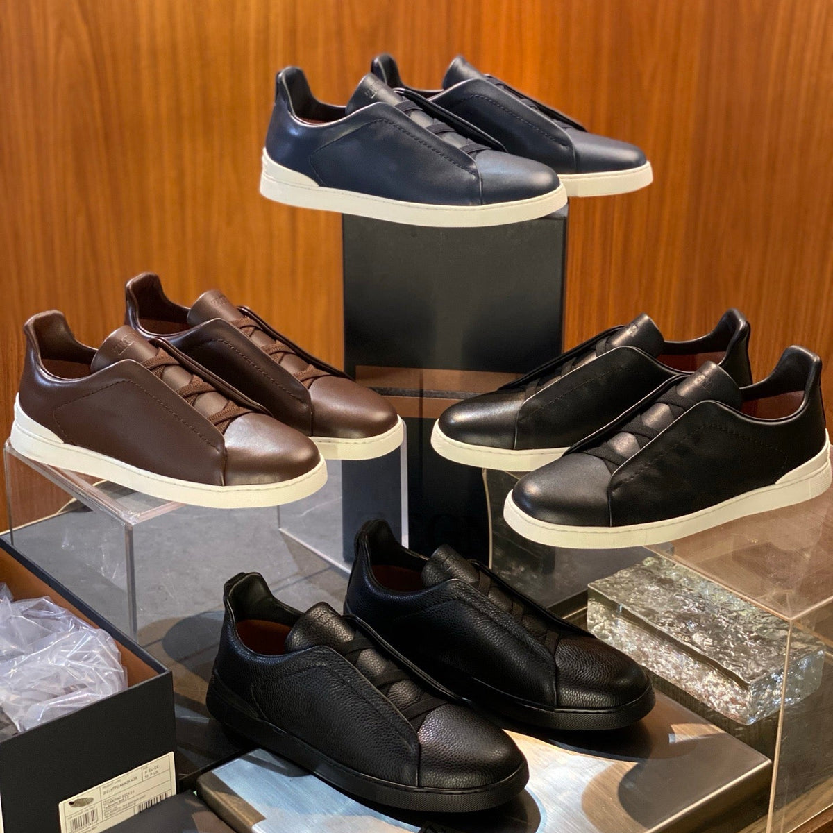 ZEGN TRIPLE STITCH SNEAKER