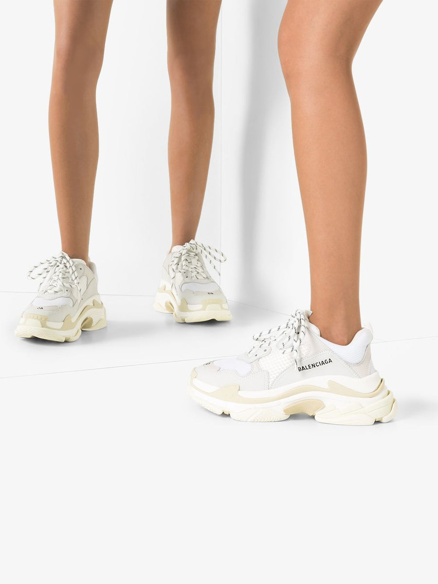 BALENCIAGA Womens Triple S Mini Sneakers