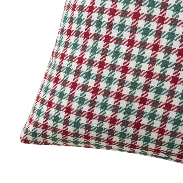 18" X 18" Multi Holiday Houndstooth Decorative Pillows (2 Count)