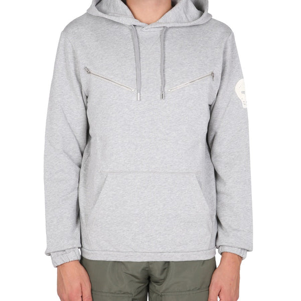 Alexander Mcqueen Men Sweatshirt With Embroidered Skull