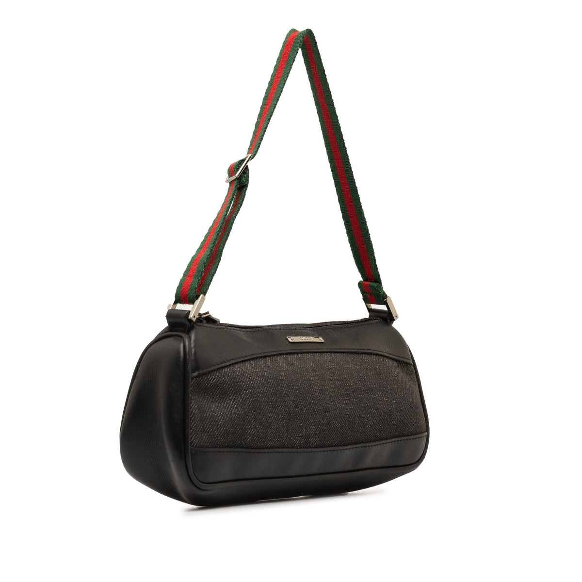 GUCCI Web Denim Baguette
