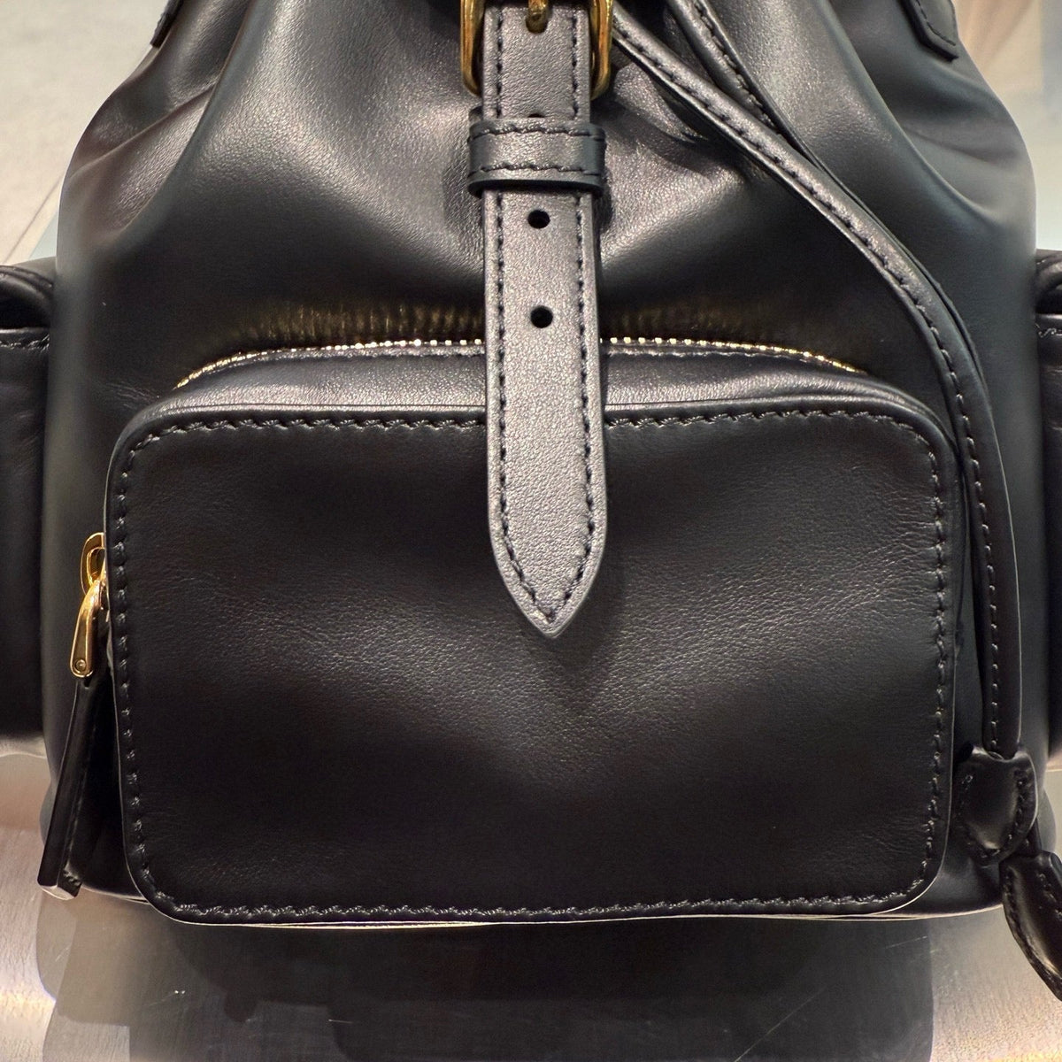 MIU M LEATHER BACKPACK