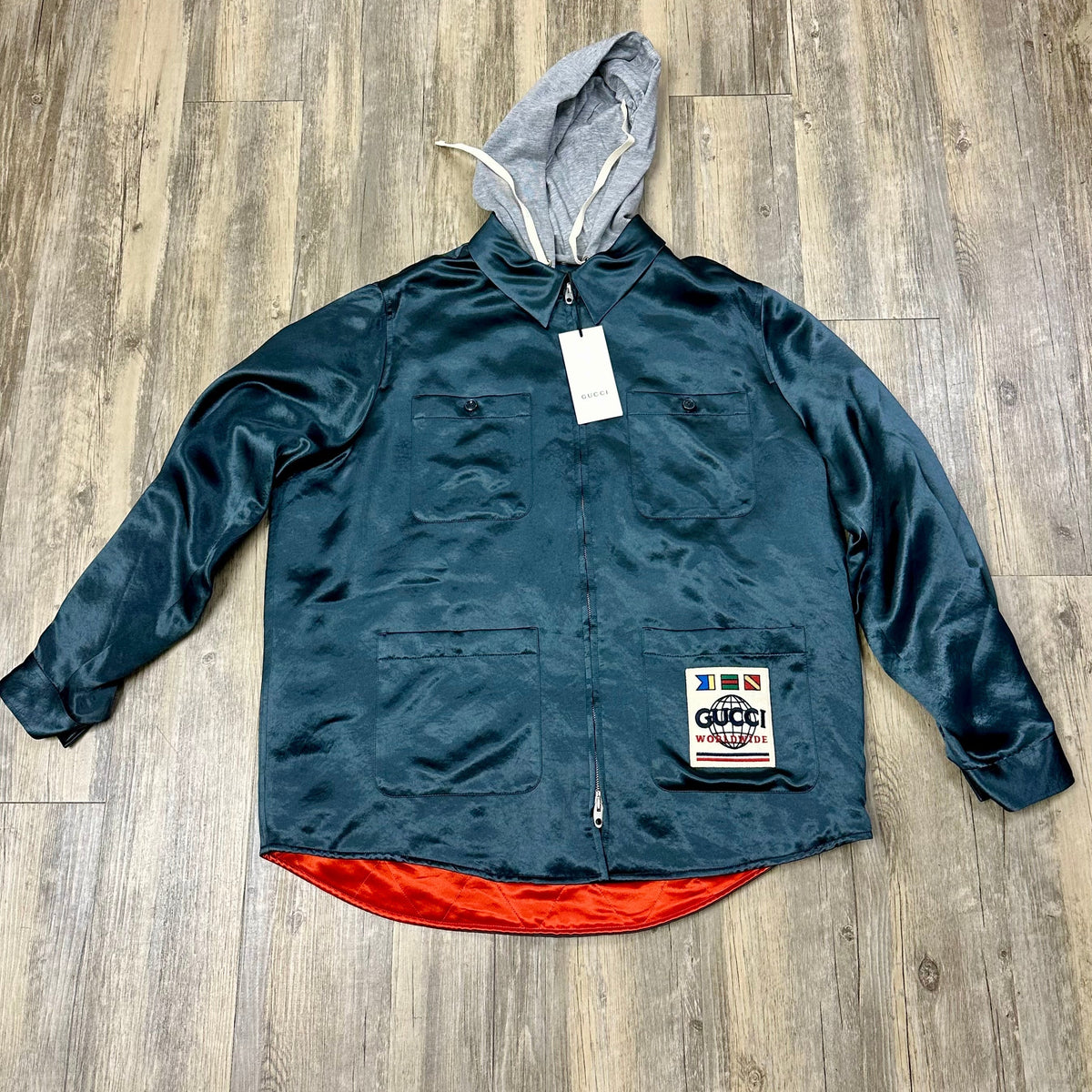 BRAND NEW Gucci Worldwide Hooded Jacket