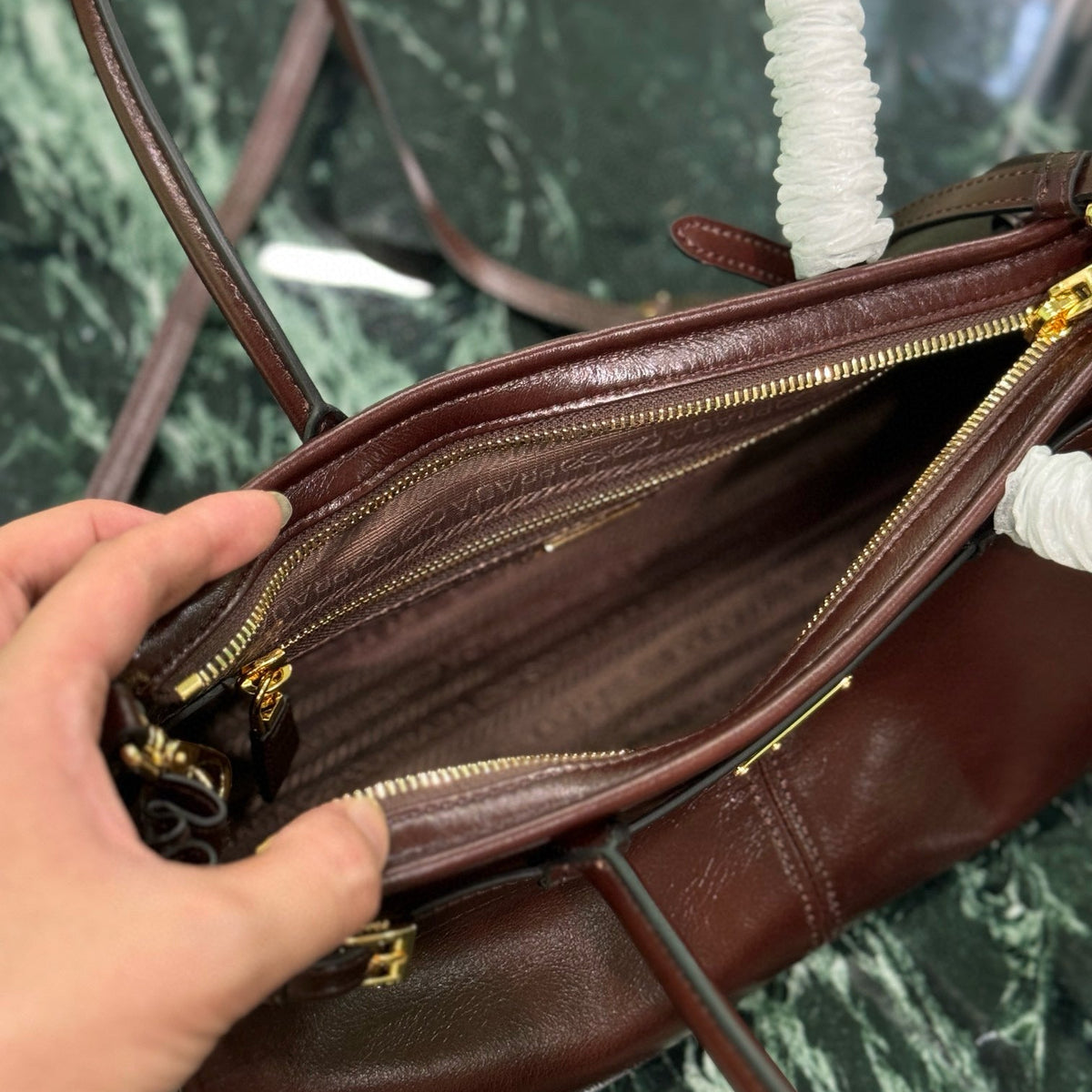 PD MEDIUM LEATHER HANDBAG