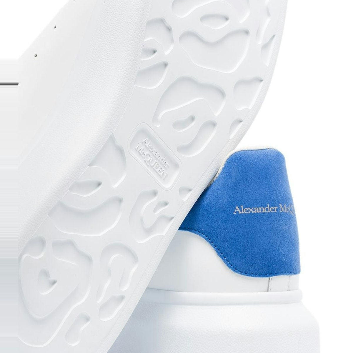 WHITE/BLUE OVERSIZE SNEAKERS