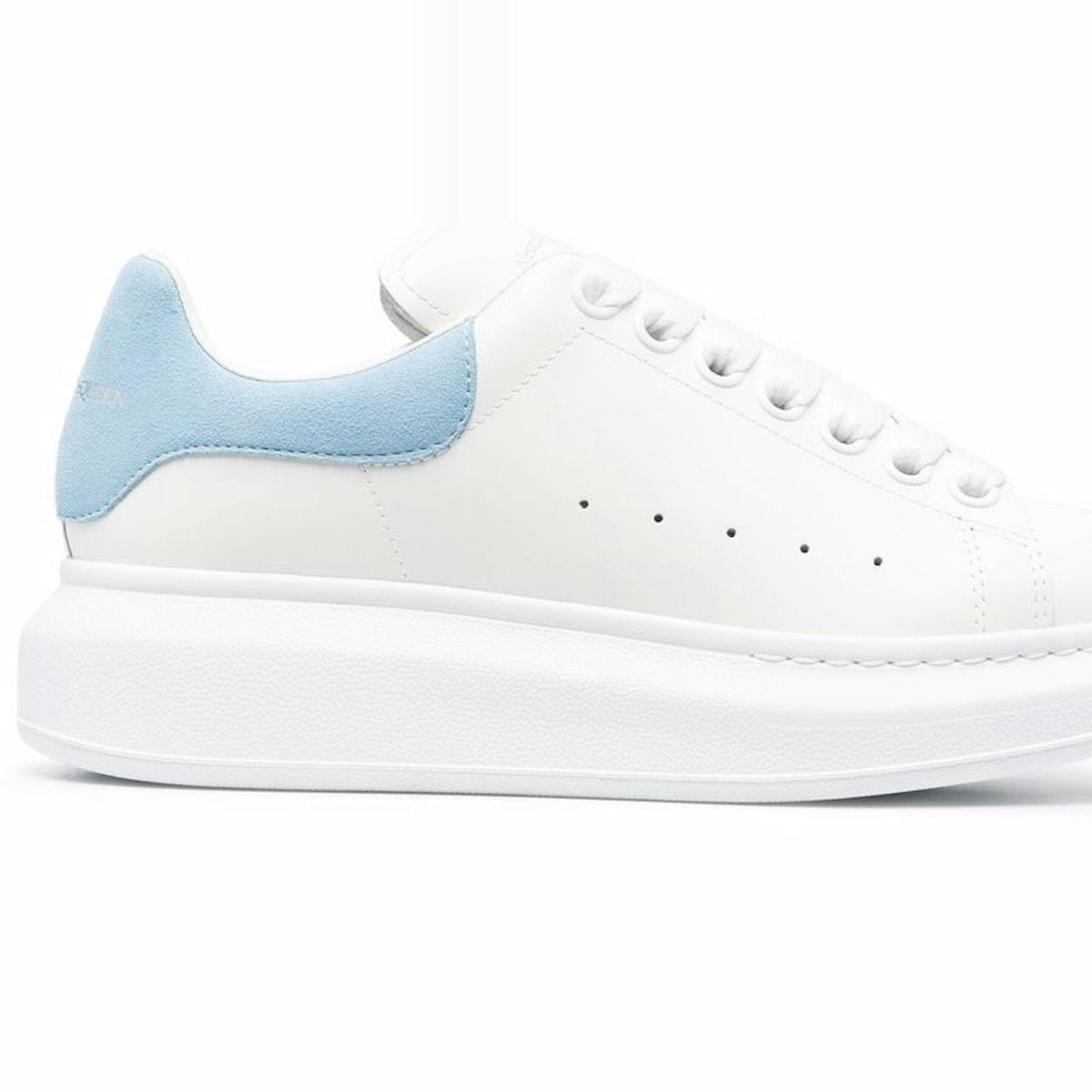 WHITE AND POWER BLUE OVERSIZED SNEAKERS