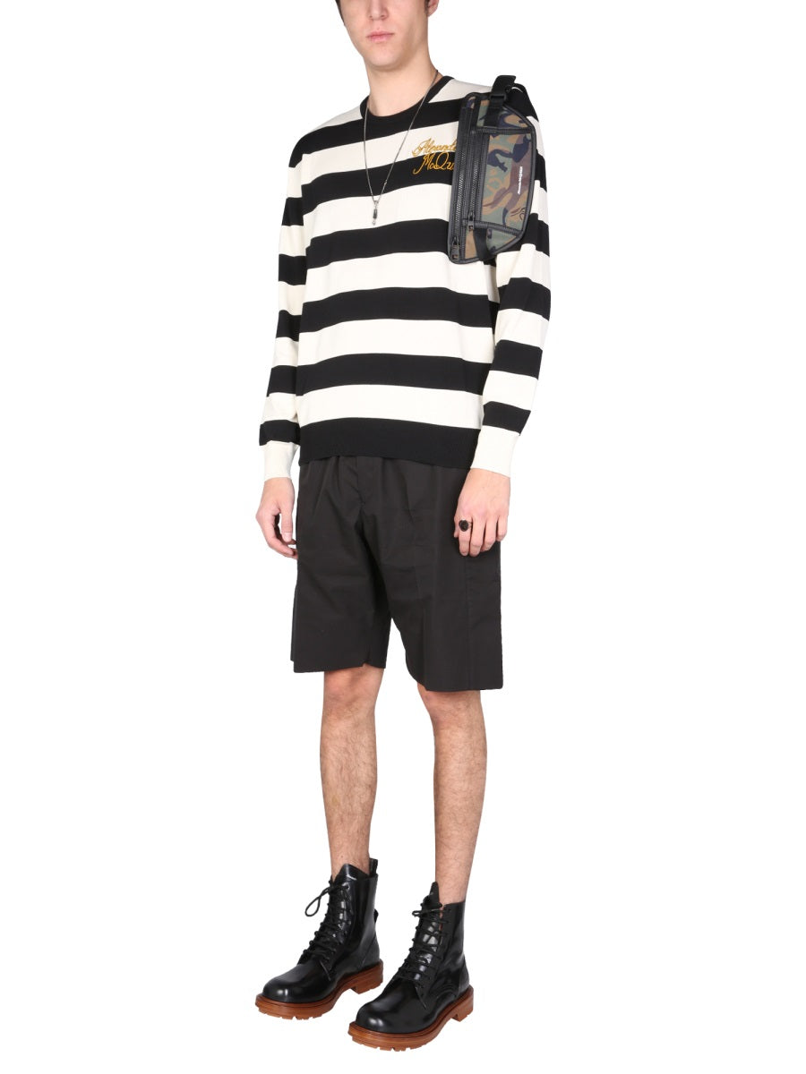 Alexander Mcqueen Men Gabardine Bermuda