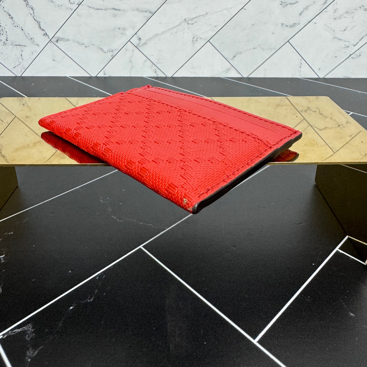 Gucci Dark Orange Diamante Card Holder
