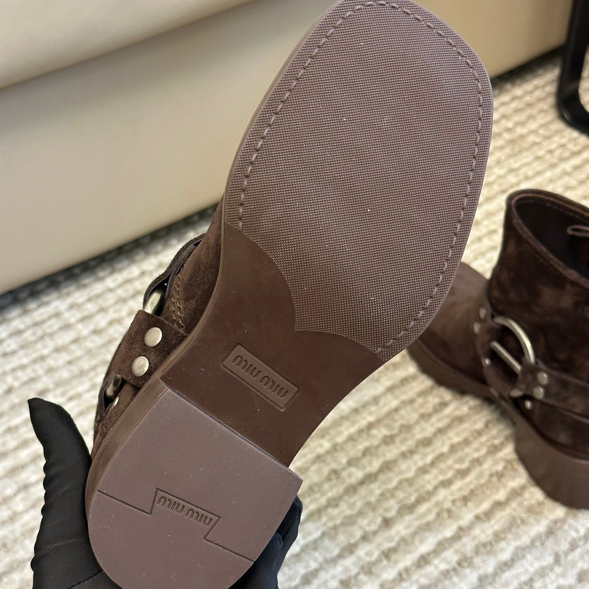 MIU M BOOTS