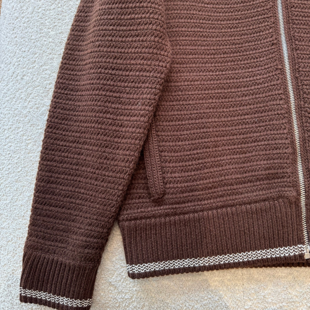 MIU M ZIP CARDIGAN