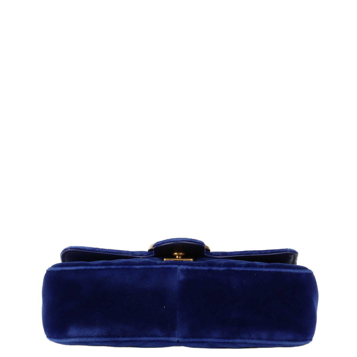 Gucci Blue Velvet Mini Marmont Bag.