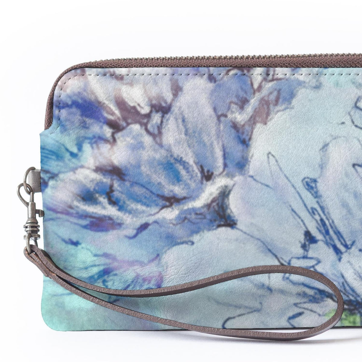 Blue Peonies Clutch