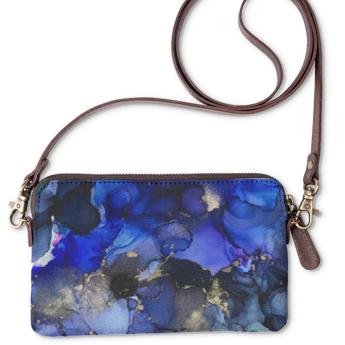 Blue Deep Alcohol Ink Art
