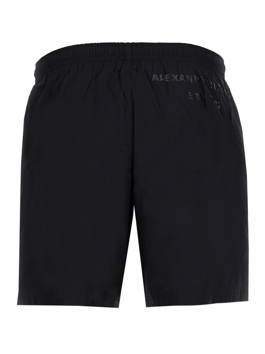 Alexander Mcqueen Men Graffiti Logo Swimsuit
