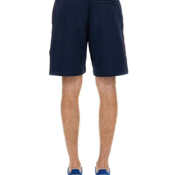 Alexander Mcqueen Men Bermuda Shorts With Selvedge Logo Band