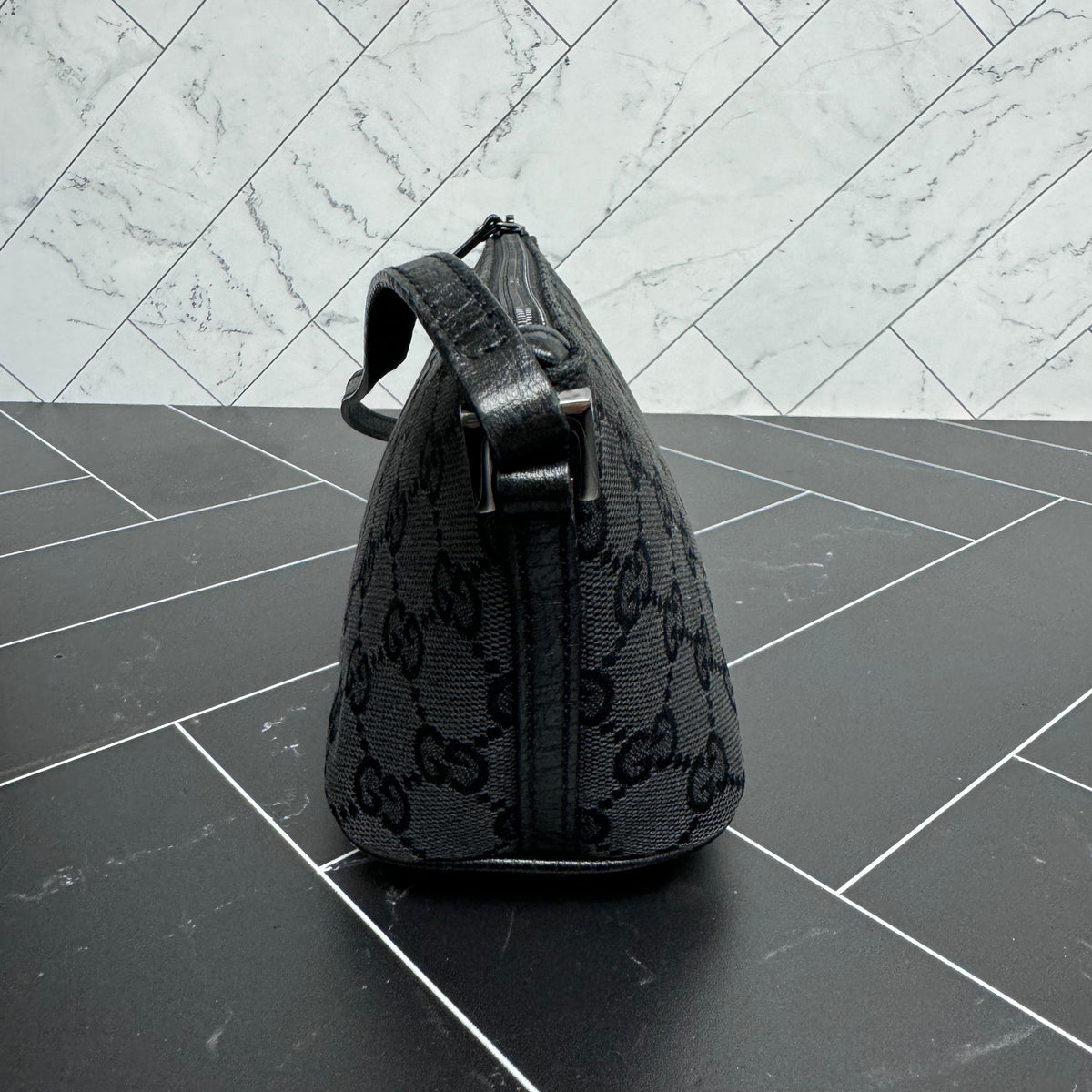 Gucci Black Canvas Handbag