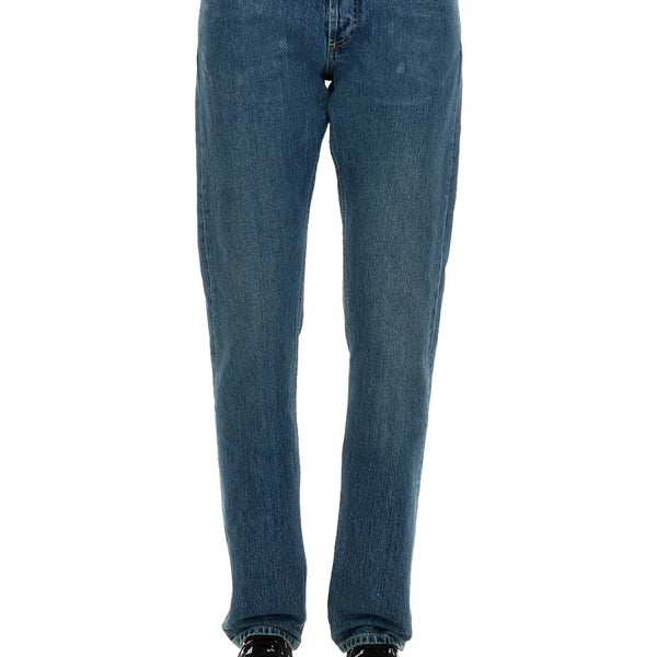 Alexander Mcqueen Men Jeans With Embroidered Logo