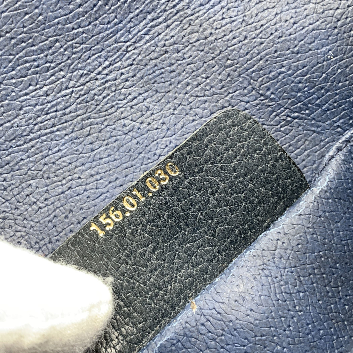 GUCCI Vintage Blue Monogram Canvas Web Cosmetic Flap Bag Clutch