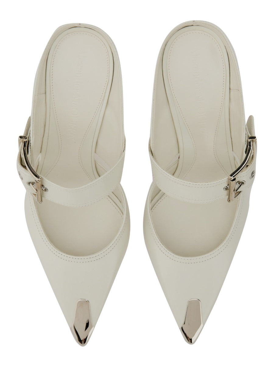 Alexander Mcqueen Women Punk Sandal With Buckle