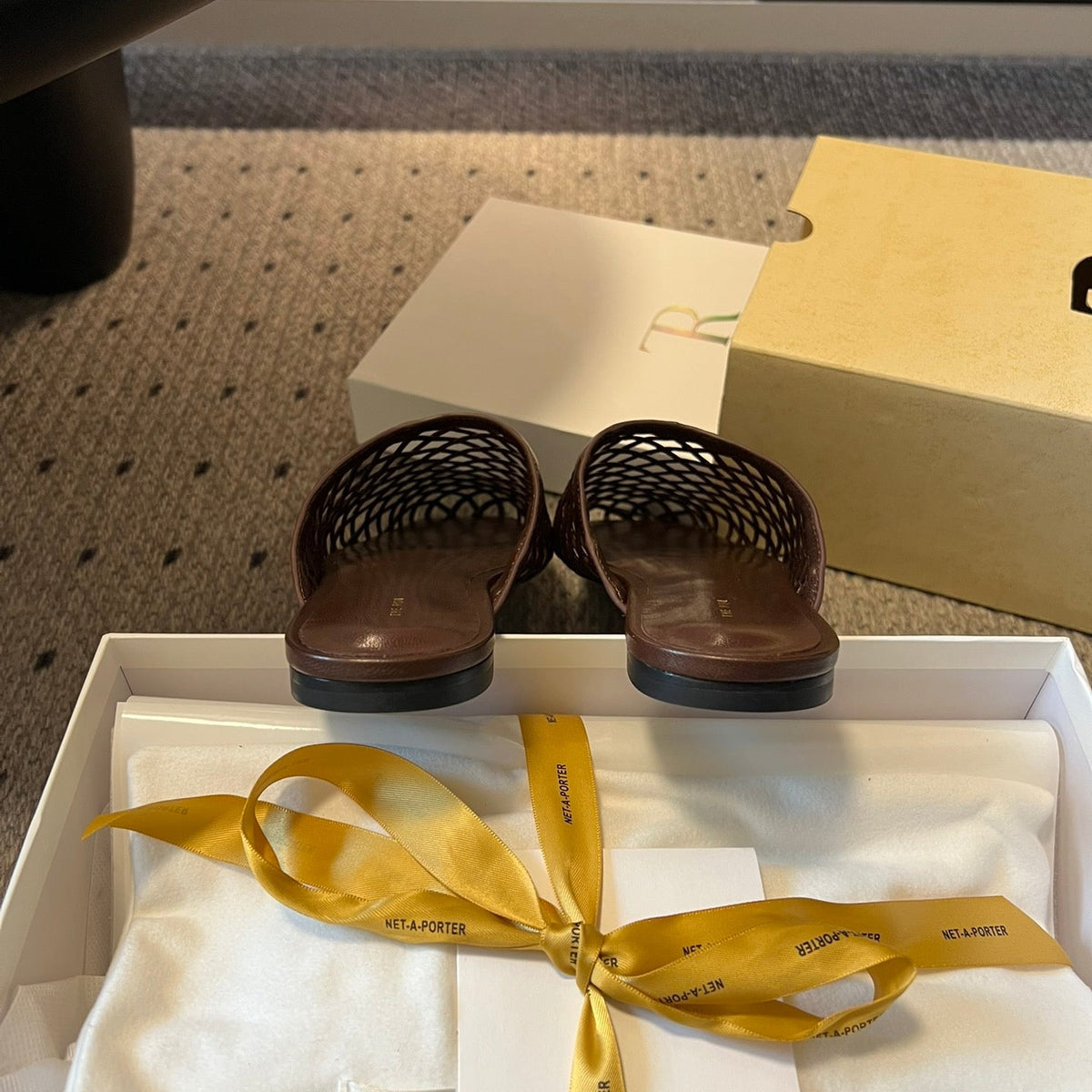 THE ROW LEATHER MULES