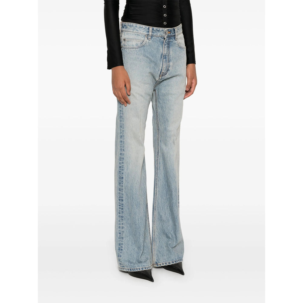 Balenciaga Blue Denim - Flared Jeans Women