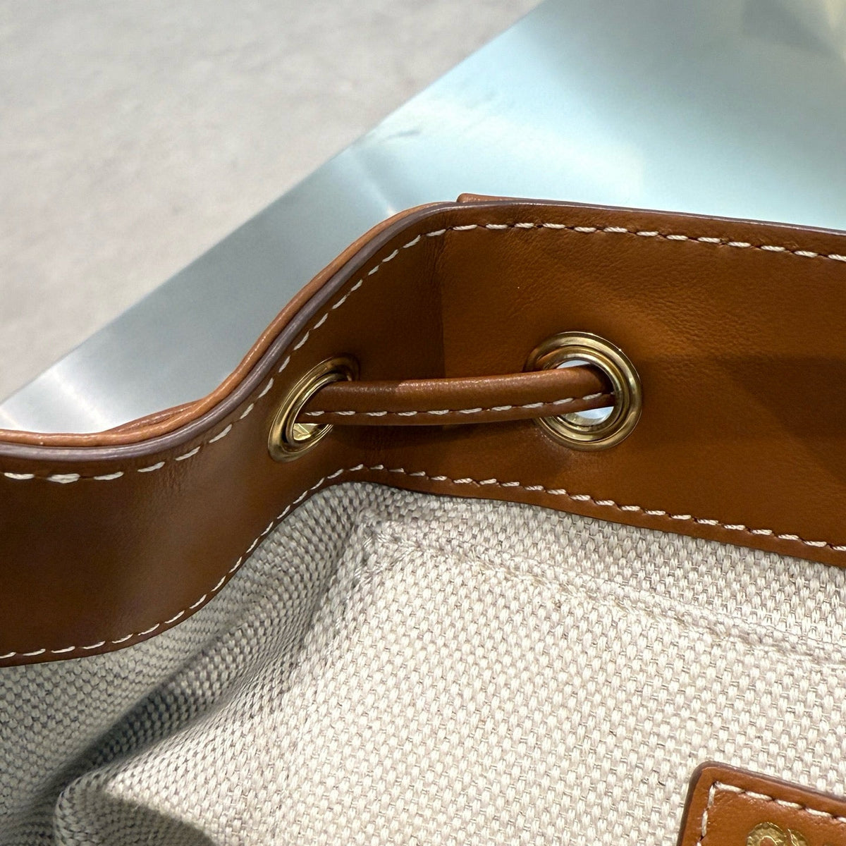 MIU M LEATHER BACKPACK