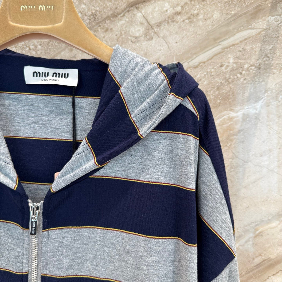 MIU M ZIP HOODIE