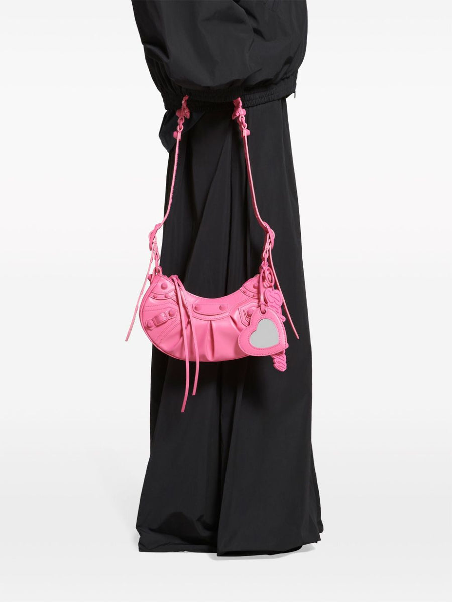 BALENCIAGA Mini Leather Shoulder Handbag