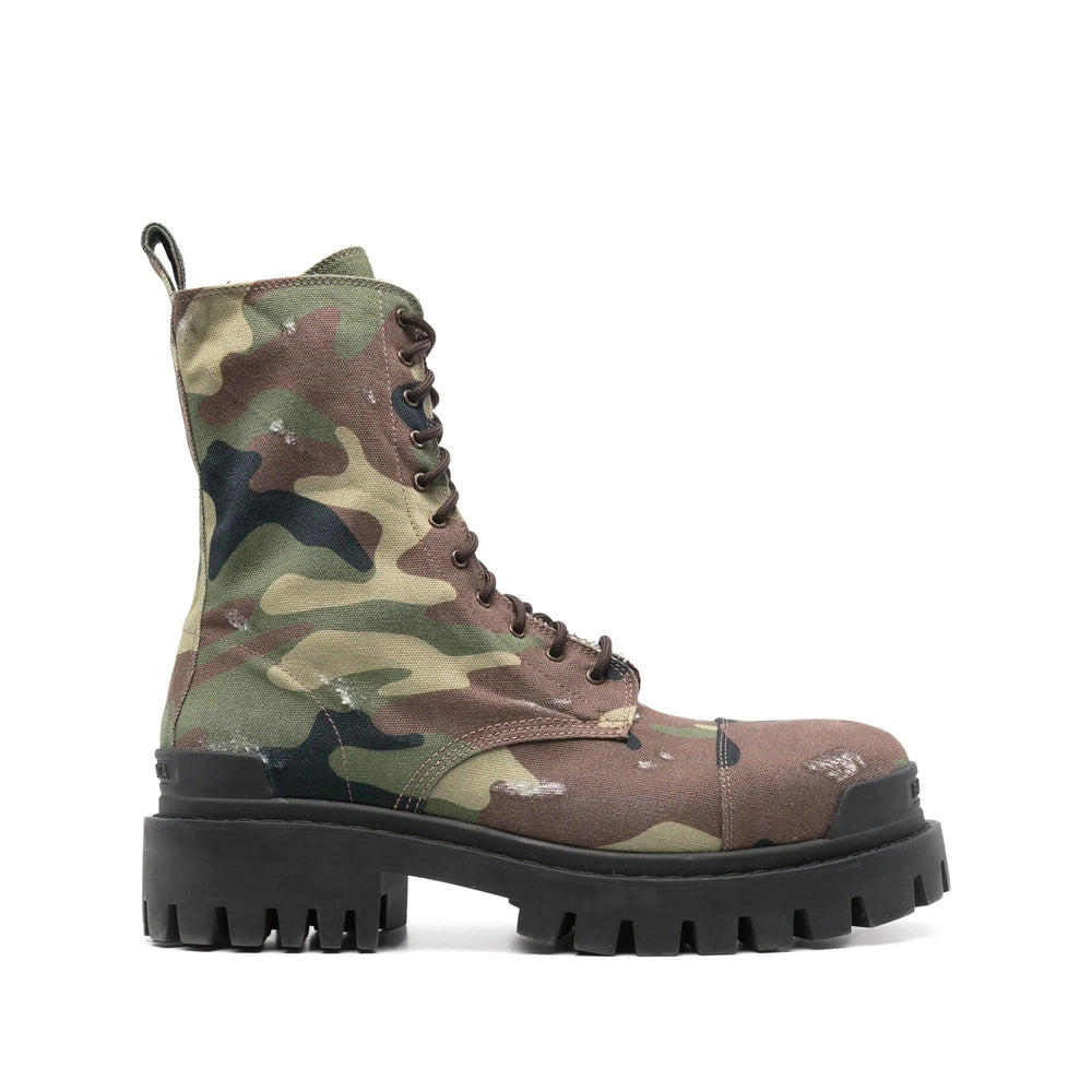 Balenciaga Green Boots Men