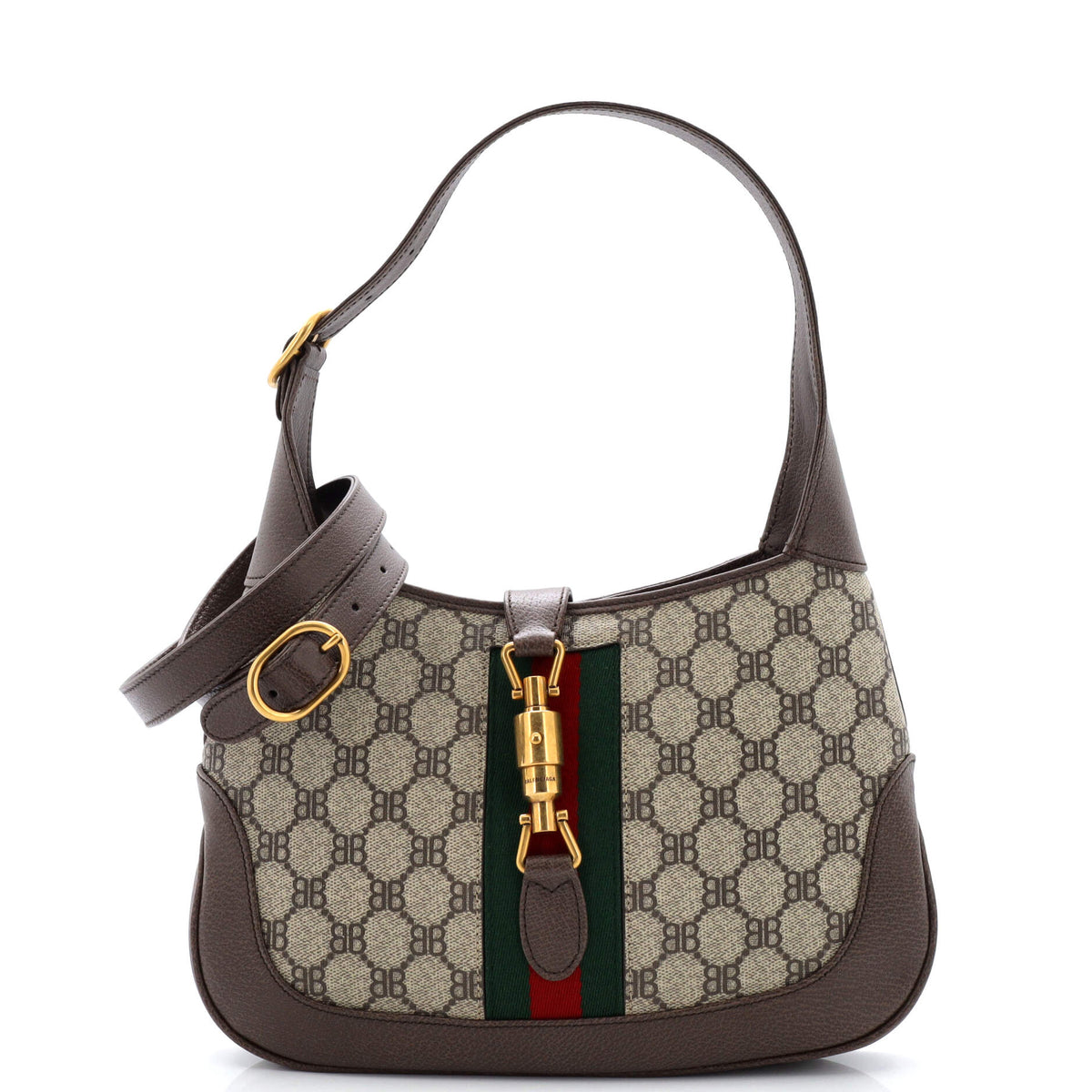 Balenciaga x Gucci The Hacker Project Jackie 1961 Hobo BB Coated Canvas Small